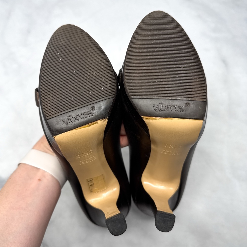 GUCCI Vintage Y2K Hollywood Horsebit Metallic Leather Platform Pump Heels Bronze - Picture 12 of 16